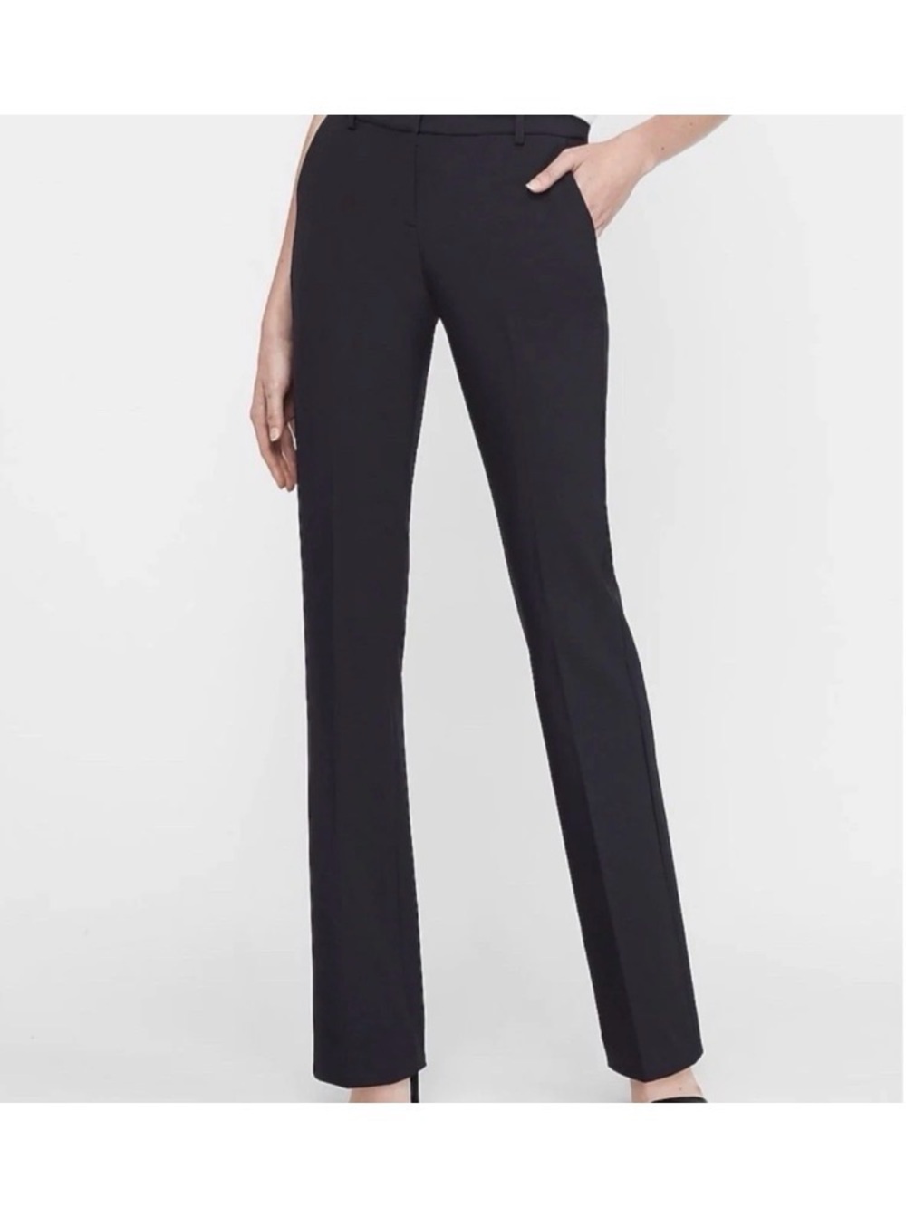 Express Columnist Pants Black Slim Barely Boot Low Rise Women’s Size 12R NWT
